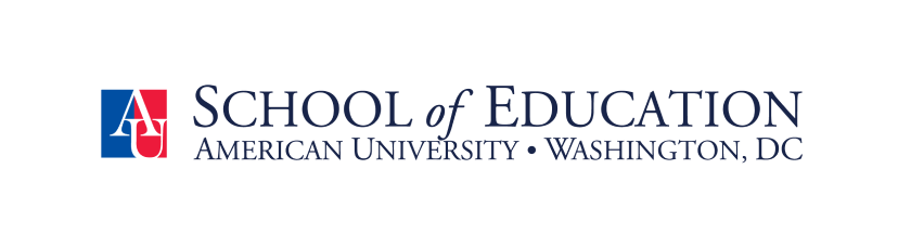 American University, School of Education logo.
