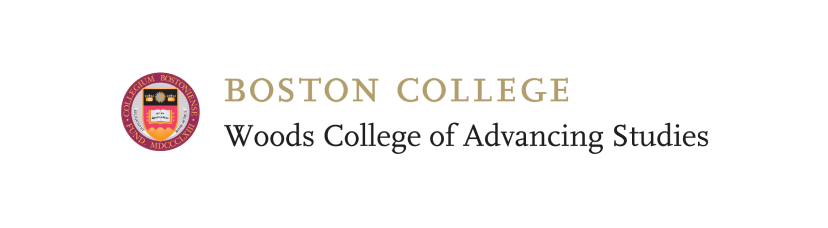 Boston College, Woods College of Advancing Studies logo.