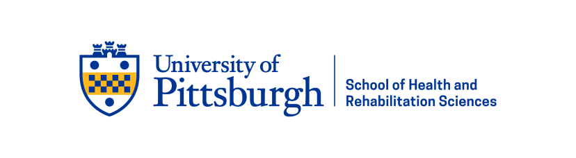 University of Pittsburgh, School of Health and Rehabilitation Sciences logo.