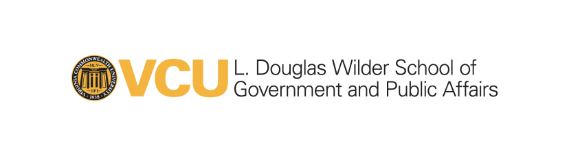 VCU L. Douglas Wilder School of Government and Public Affairs logo.